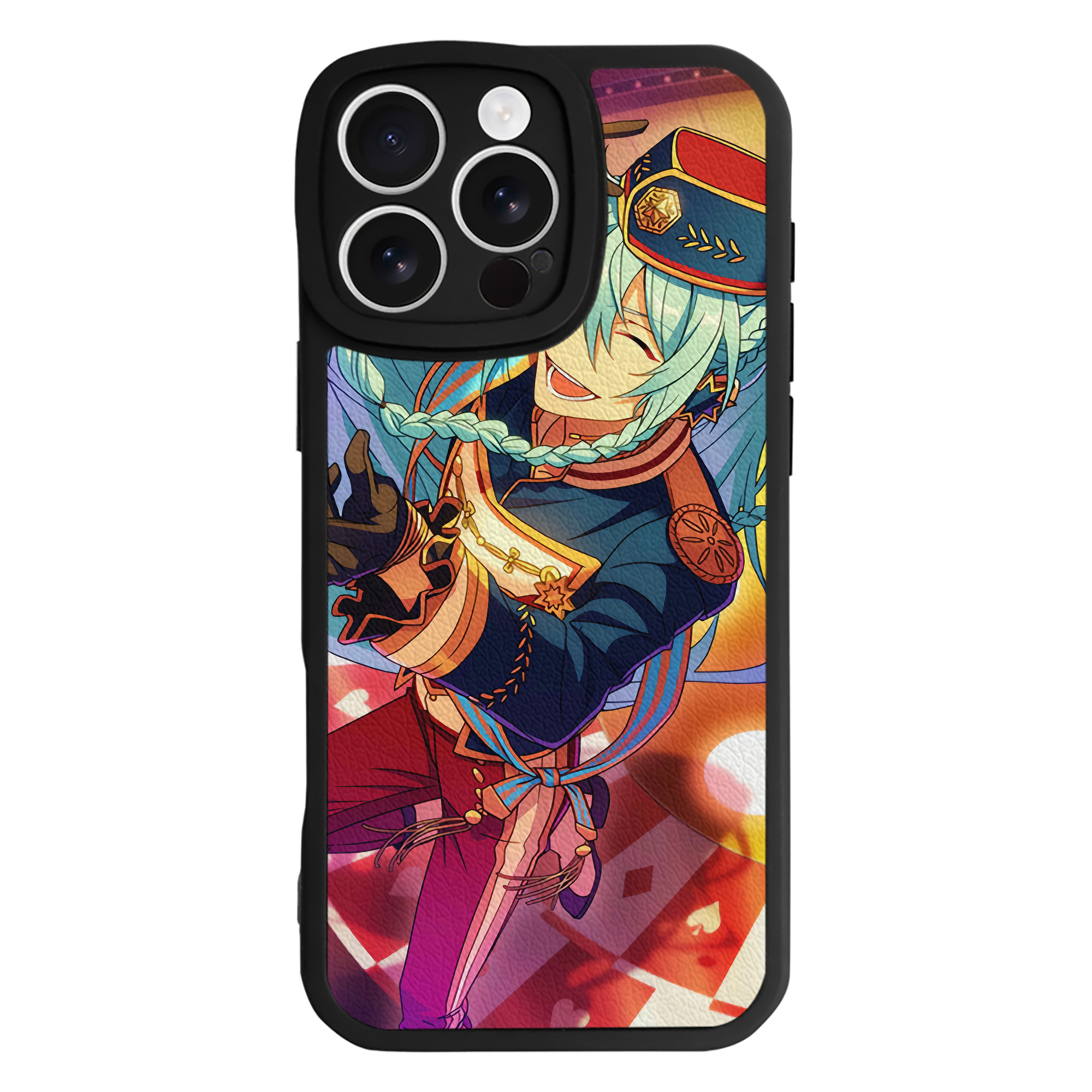 （画像用） あんさんぶるスターズ! Ensemble Stars 【iPhone 16シリーズ対応】シリコンスマホケース（レザー調） 材質：シリコン